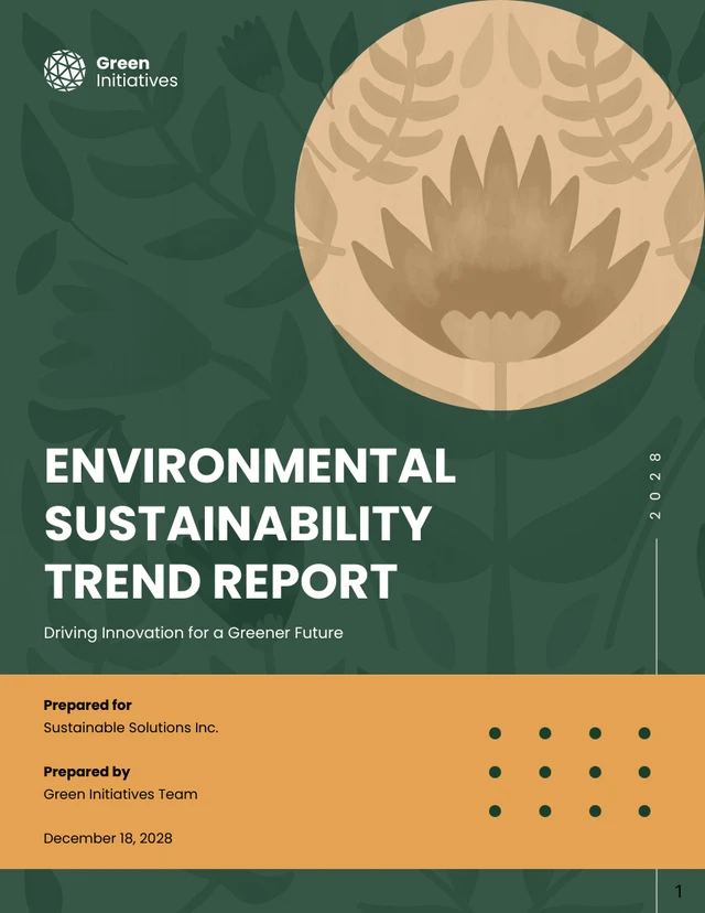 Environmental Sustainability Trend Report - Página 1