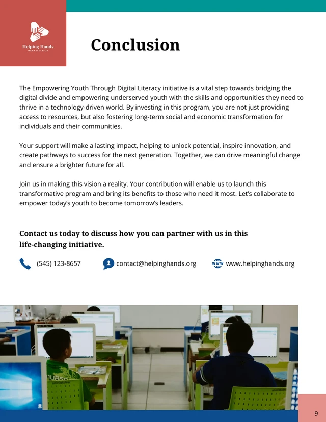 Nonprofit Program Grant Proposal - Seite 9