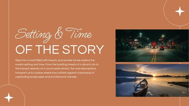 Orange Minimalist Book Report Education Presentation - page 4