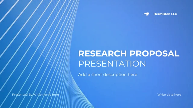 Blue Professional Modern Proposal Business Presentation - page 1