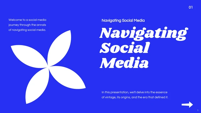 Royal Blue Clean Minimalist Social Media Presentation - Página 1