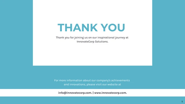 Modern Blue and White Corporate Presentation - page 5